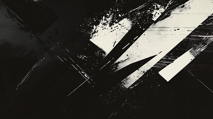 Poster - Abstract black and white design. (2)