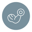 © SAMDesigning - Bicep Curl icon vector image. Can be used for Weightlifting.