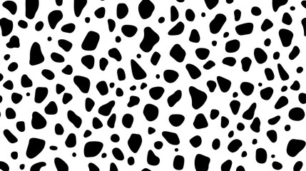 Canvas Print - Dalmatian dog fur pattern. Seamless background.