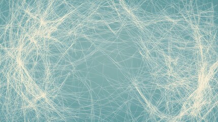 Fototapete - Abstract teal background with white lines.