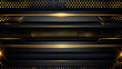 © Vector point - Abstract black and gold luxury background with golden and shiny lines, Abstract golden waved lines on black background