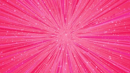 Wall Mural - Pink lines and particles approaching at very high speed. Looping 4k video background at 60fps.