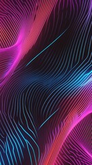 Wall Mural - abstract background, futuristic wavy illustration