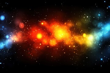 Wall Mural - Cosmic Nebula, Colorful Abstract Background