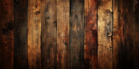 Wall Mural - Old wood texture features a plank design that creates a unique background pattern. The reflective light highlights the intricate details of the old wood texture, making it visually captivating.