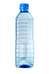 Wall Mural - Blue plastic small water bottle