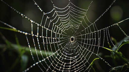 Spider’s Web Close-Up
