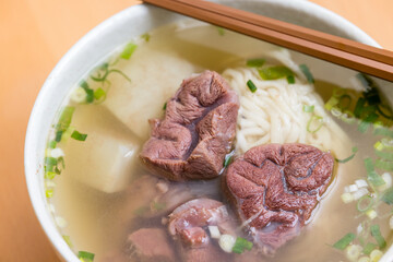 Wall Mural - Flavorful Taiwan beef noodle soup meal