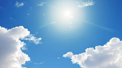 Wall Mural - blue sky background with sunlight. illustration graphic design.