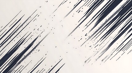 Poster - Abstract diagonal lines and speckles on a light background.