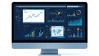 © Nata - Modern financial dashboard displaying analytics and charts on a computer screen