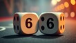 © Sandra - Two Dice Sixes,  Bright Colorful,  Photorealistic,  High Quality