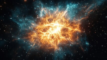 Wall Mural - Cosmic universe captured in abstract celestial compositions. Generative AI