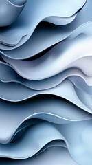 Sticker - A blue and white abstract background with wavy lines