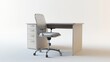 © creativeideh - Modern Office Workspace: Desk and Chair in Minimalist Setting