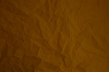 Wall Mural - Brown crumpled paper tetxure. Grunge background