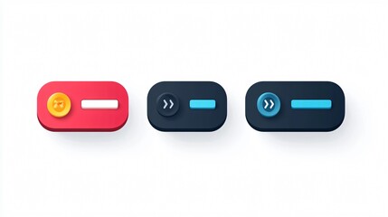 Modern On/Off Functionality Buttons for Websites