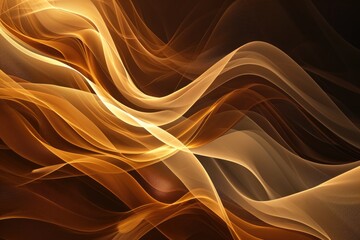 Brown Wave Abstraction: Beautiful Abstract Background for Business Presentation