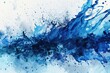 © Maryna - Dark Blue Abstract Watercolor Splash Background for Artistic Designs