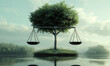 © Jae - Justice in balance the role of lawyers in upholding fairness peaceful lake inspirational nature tranquil environment reflective viewpoint
