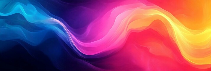 Abstract Colorful Flowing Lines Background