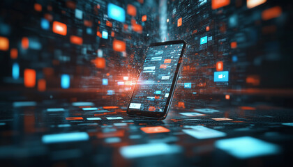 digital information overflow concept