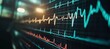 © Ilja - ECG, EKG Monitor Healthcare Background, Monitoring Data Showing Pulse Rate, Heartbeat Waves.