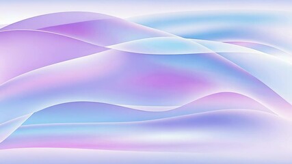 Aufkleber - Purple and light blue pastel gradient curves in a fluid motion. Dynamic liquid shapes with neon geometric design. Abstract composition for a modern and elegant look.