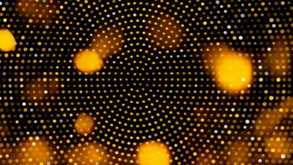 Poster - Mesmerizing golden light trails swirl against a black backdrop. Sparkling particles evoke elegance and luxury. Dynamic abstract background video.