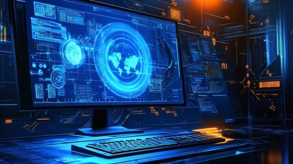A contemporary computer monitor displaying dynamic programming and application development is an example of innovative software engineering. Generative Ai
