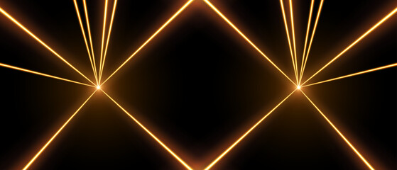Wall Mural - laser rays or beams, glowing neon lines, bright futuristic background. concert or nightclub spotligh
