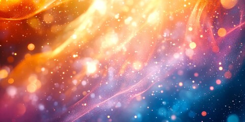Wall Mural - a vibrant blend of colors creates a stunning digital background. the swirling patterns evoke feeling