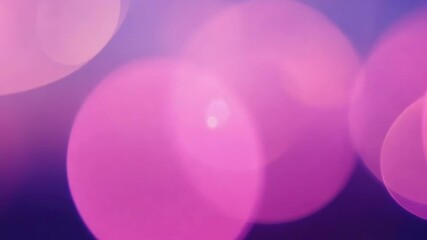 Wall Mural - Ethereal Bokeh Backgrounds with Pink and Purple Hues in Slow Motion