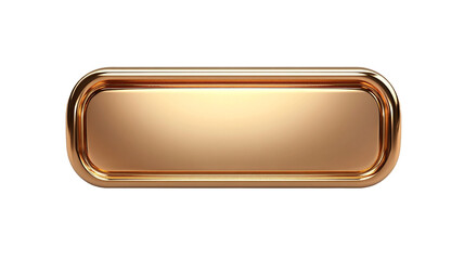 3d golden frame. button