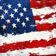 © Ishika - Abstract painted American flag