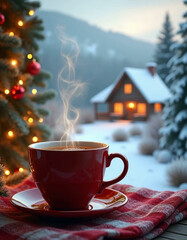 Wall Mural - winter hot drink