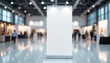 © Victoria - Blank roll-up banner in spacious exhibition hall