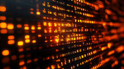 A vibrant digital background of green and yellow binary data streams representing the chaotic and dynamic flow of information, symbolizing technology, progress, and the digital world.

