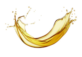 Aufkleber - High-Quality PNG splash of oil Isolated on White Background – High Resolution