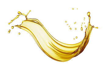 Aufkleber - High-Quality PNG splash of oil Isolated on White Background – High Resolution