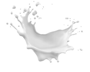Aufkleber - High-Quality PNG milk splash Isolated on White Background – High Resolution