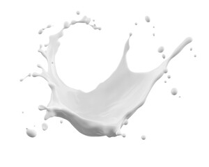 Aufkleber - High-Quality PNG milk splash Isolated on White Background – High Resolution