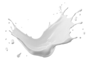 Aufkleber - High-Quality PNG milk splash Isolated on White Background – High Resolution