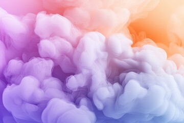 Wall Mural - A colorful cloud of smoke with purple, orange, and pink colors