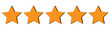 © Top - 5 Star rating, customer review with gold stars flat vector icons for apps and websites. set of stars isolated on white background. Star icon. Stars in modern simple flat style vector