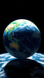 © Go - Earth globe world map set, 8k unreal engine photorealism, with white tones