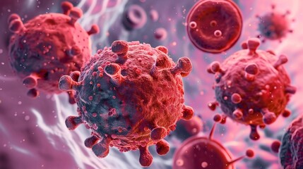 A visual representation of thyroid cancer, showing the abnormal growth in the thyroid gland area. Understanding the appearance and implications of this serious health condition