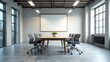 © MdAzizulHaque - corporate board meeting room with a table and chair setup, room interior