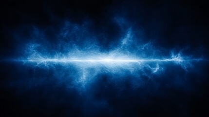 Wall Mural - celestial energy stream abstract blue plasma burst