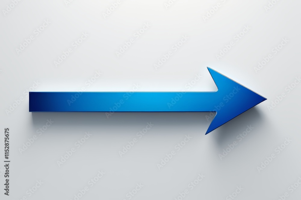 blue arrow arrow on white background Stock Photo | Adobe Stock